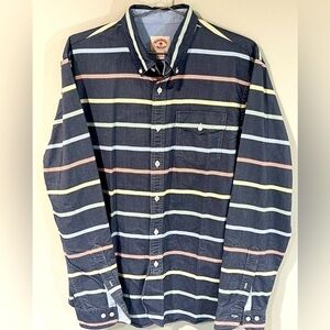 Men’s Large Brooks Brothers Red Fleece Structured Oxford Cotton Shirt Pocket